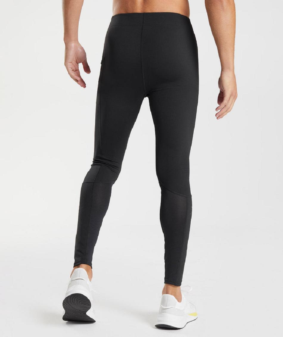 Legginsy Męskie Gymshark Control Baselayer Czarne | PL 4092VRW